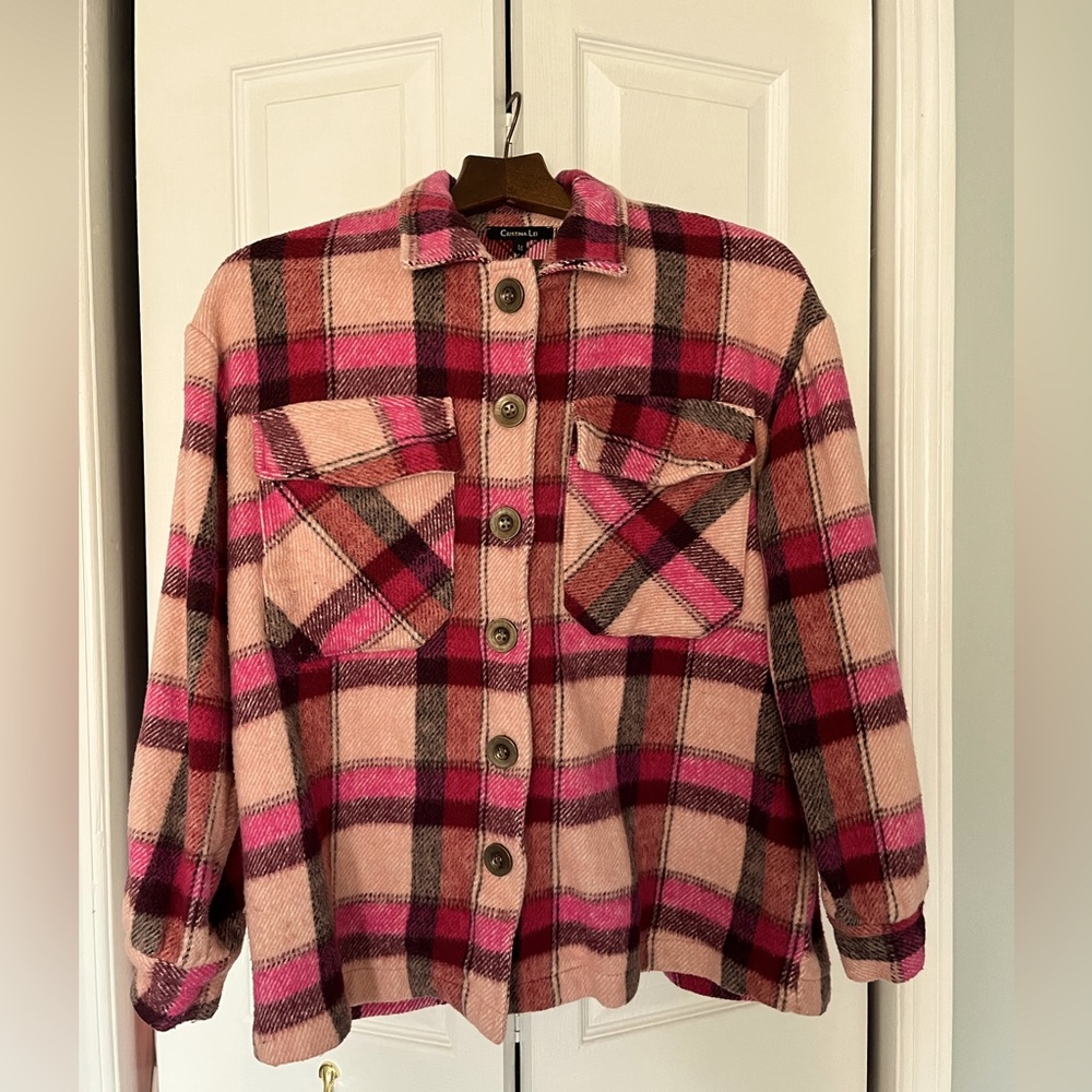 Fall medium weight Plaid Shacket